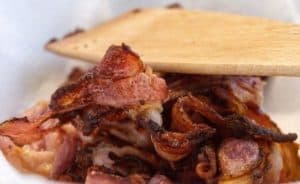 Selbst Bacon kann man in dem Airfryer zubereiten.